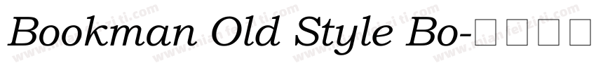 Bookman Old Style Bo字体转换